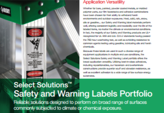 Safety and Warning Labels Portfolio PDF